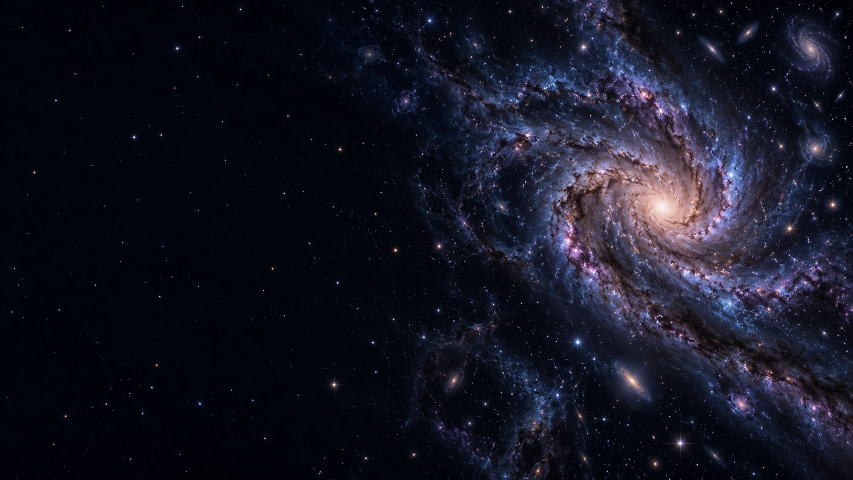 A spiral galaxy, used as the project identity background.